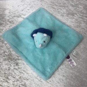 Parents Choice Blue Triceratops Dinosaur Security Blanket Lovey Snuggie Plush